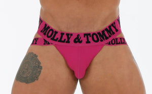 Rib Cotton jockstrap - Colour: Pink