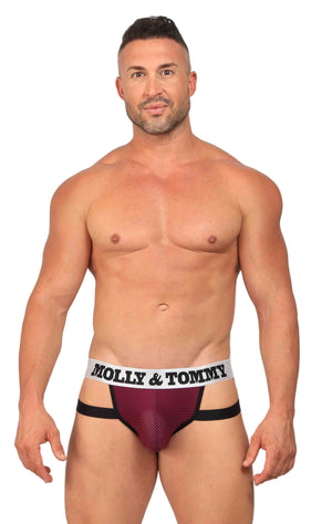 Banded Jockstrap Thong - Colour: Purple