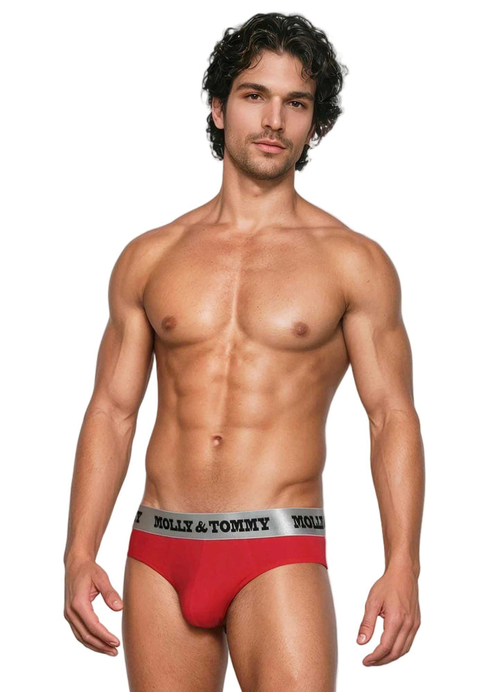 Full Cotton Brief - Colour: Red
