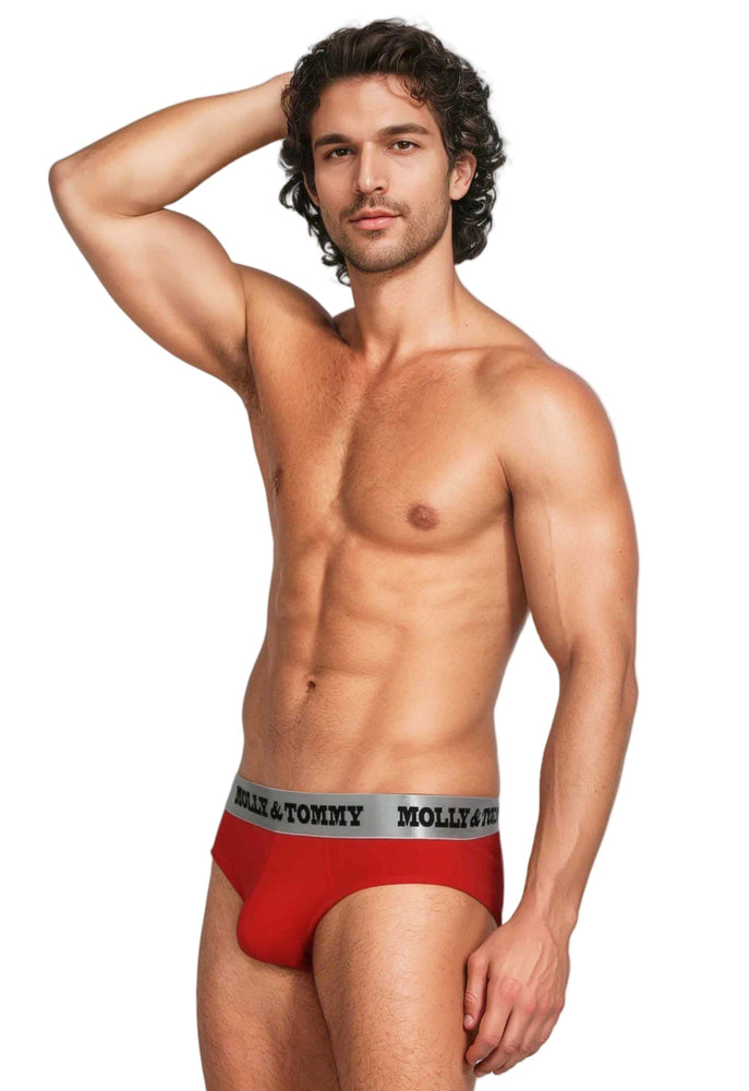 Full Cotton Brief - Colour: Red