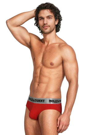 Full Cotton Brief - Colour: Red