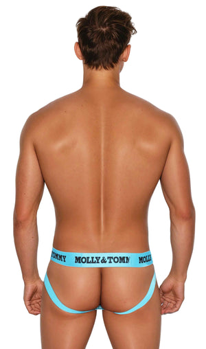 Full Striped Mesh jockstrap - Colour: Turquoise