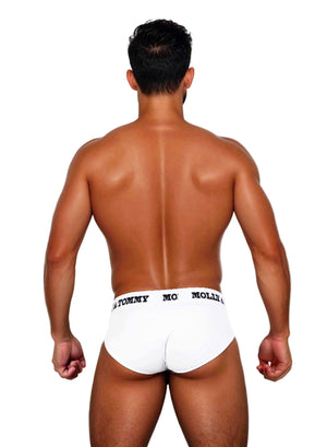 Full Cotton Brief - Colour: White Band with White Fabric