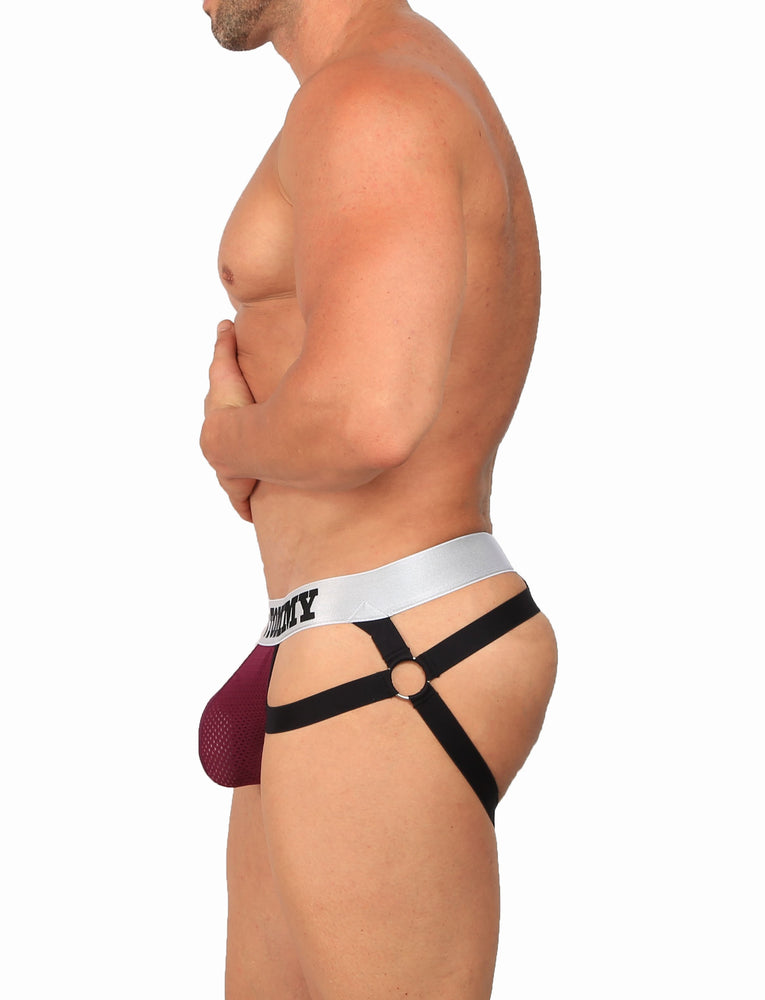 
            
                Load image into Gallery viewer, Banded Jockstrap Thong - Colour: Purple
            
        